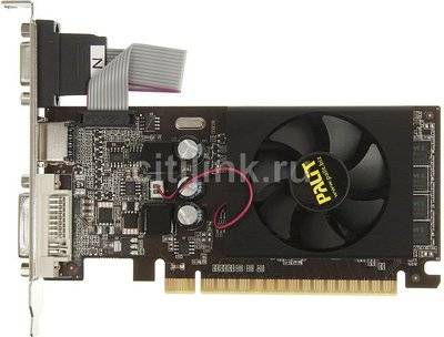 Видеокарта PALIT GeForce GT 610 PA-GT610-2GD3 2Гб DDR3 Low Profile oem [neat6100hd46-1196f bulk] 