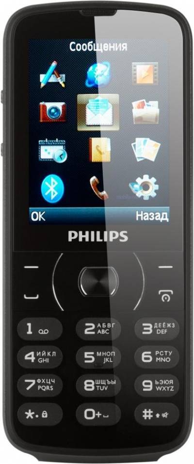 Мобильные телефоны Philips Xenium E560 (черный) 