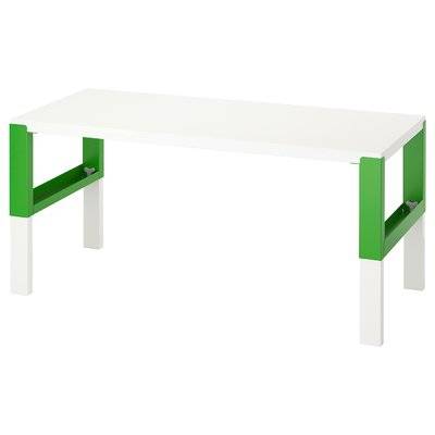 IKEA Письменный стол белый/зеленый ПОЛЬ 
