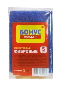 губки кухонные бонус 5 шт